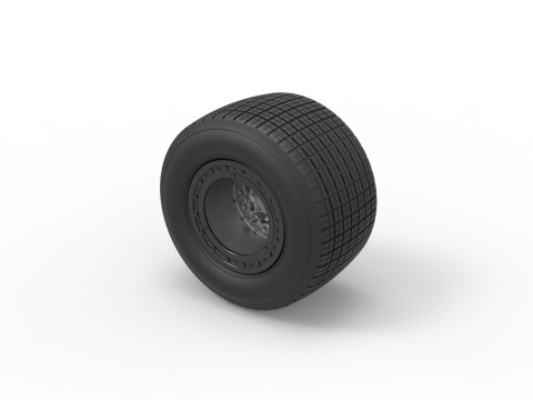 Wheel of Super Dirt Late model Version 2 Scale 1 to 25 3Dプリントモデル