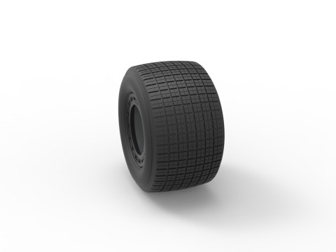 Wheel of Super Dirt Late model Version 2 Scale 1 to 25 3Dプリントモデル