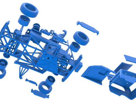 New Zealand Superstock car Scale 1 to 25 Modelo de impresión 3D