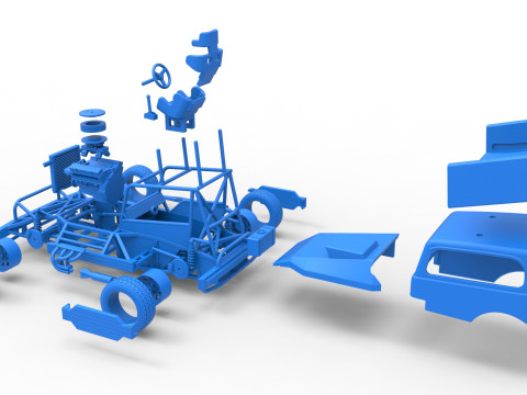 New Zealand Superstock car Scale 1 to 25 Modelo de impresión 3D