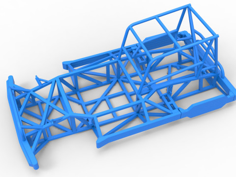 Frame of New Zealand Superstock car Scale 1 to 25 Model Cetak 3D