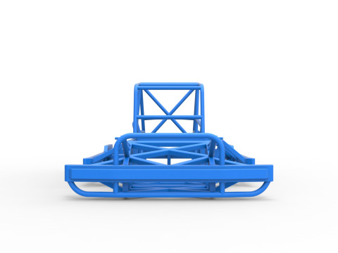 Frame of New Zealand Superstock car Scale 1 to 25 Model Cetak 3D