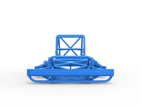 Frame of New Zealand Superstock car Scale 1 to 25 3D Print Model