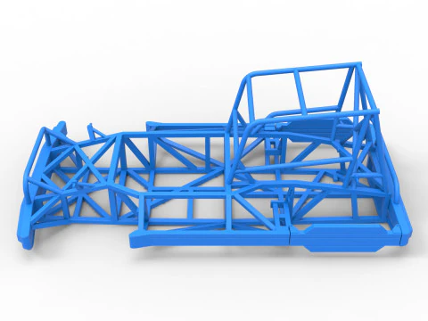 Frame of New Zealand Superstock car Scale 1 to 25 3D Print Model