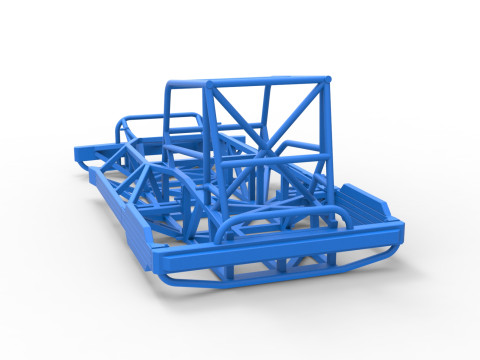 Frame of New Zealand Superstock car Scale 1 to 25 Model Cetak 3D