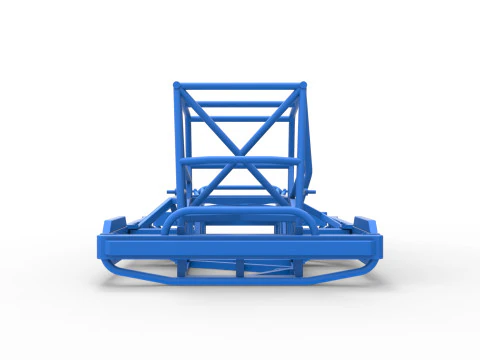 Frame of New Zealand Superstock car Scale 1 to 25 3D Print Model