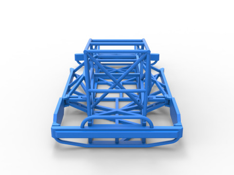 Frame of New Zealand Superstock car Scale 1 to 25 Model Cetak 3D