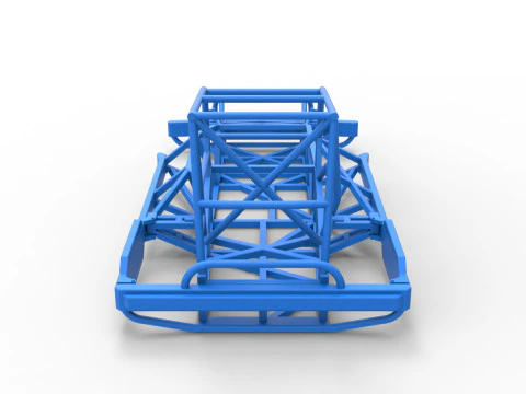 Frame of New Zealand Superstock car Scale 1 to 25 3D Print Model