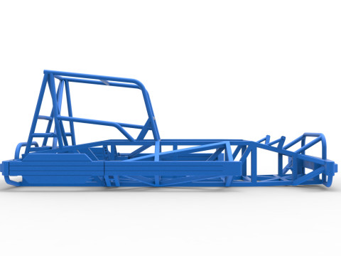 Frame of New Zealand Superstock car Scale 1 to 25 Model Cetak 3D