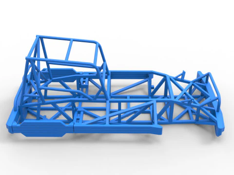Frame of New Zealand Superstock car Scale 1 to 25 3D Print Model