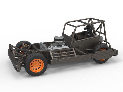 New Zealand Superstock car Base Scale 1 to 25 3Dプリントモデル