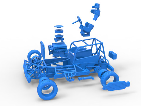 New Zealand Superstock car Base Scale 1 to 25 3Dプリントモデル