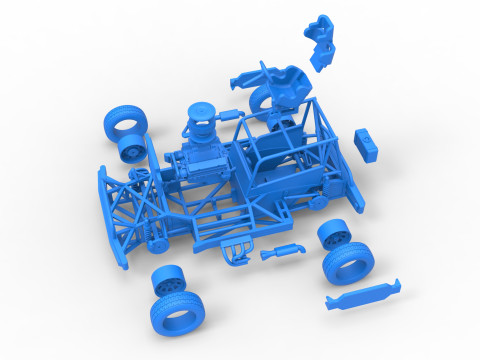 New Zealand Superstock car Base Scale 1 to 25 3Dプリントモデル