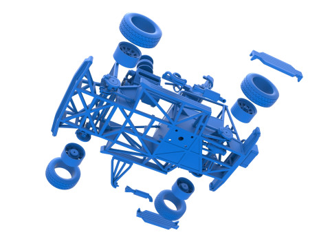 New Zealand Superstock car Base Scale 1 to 25 3Dプリントモデル