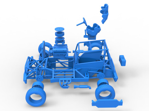 New Zealand Superstock car Base Scale 1 to 25 3Dプリントモデル