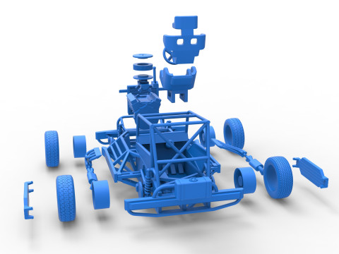 New Zealand Superstock car Base Scale 1 to 25 3Dプリントモデル