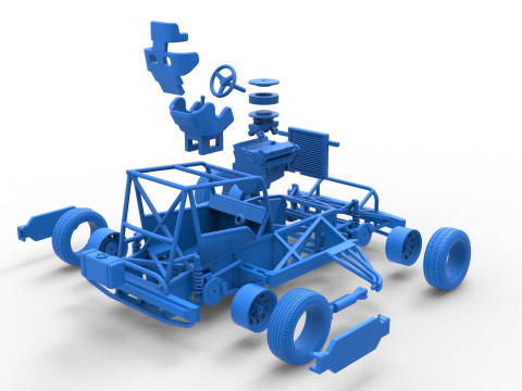 New Zealand Superstock car Base Scale 1 to 25 3Dプリントモデル