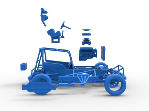 New Zealand Superstock car Base Scale 1 to 25 3Dプリントモデル