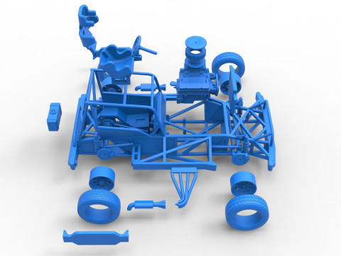 New Zealand Superstock car Base Scale 1 to 25 3Dプリントモデル