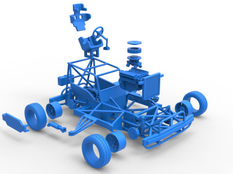 New Zealand Superstock car Base Scale 1 to 25 3Dプリントモデル