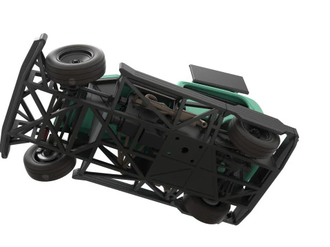 New Zealand Superstock car while turning Scale 1 to 25 3D Print Model