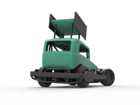 New Zealand Superstock car while turning Scale 1 to 25 3D Print Model