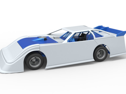Super Dirt Late model for Pavement Scale 1 to 25 3D Print Model