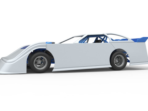 Super Dirt Late model for Pavement Scale 1 to 25 Modèles 3D en vedette