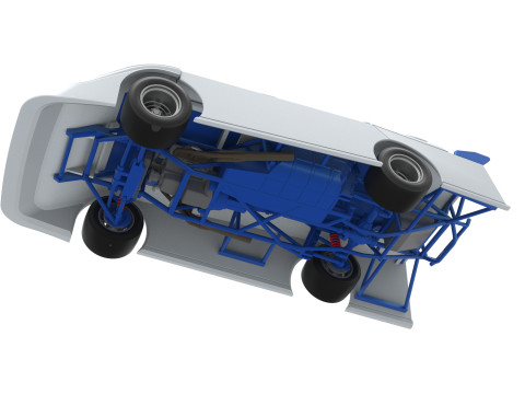 Super Dirt Late model for Pavement Scale 1 to 25 Modèles 3D en vedette