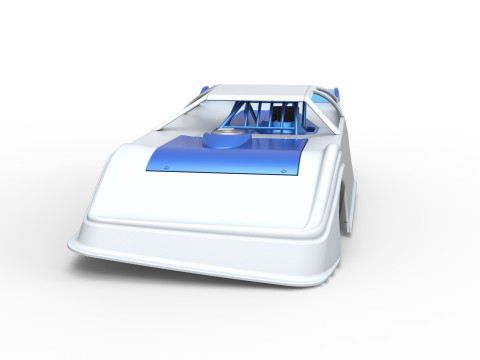 Super Dirt Late model for Pavement Scale 1 to 25 Modèles 3D en vedette