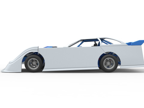 Super Dirt Late model for Pavement Scale 1 to 25 Modèles 3D en vedette