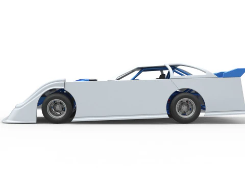 Super Dirt Late model for Pavement Scale 1 to 25 3D Print Model