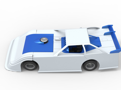 Super Dirt Late model for Pavement Scale 1 to 25 Modèles 3D en vedette