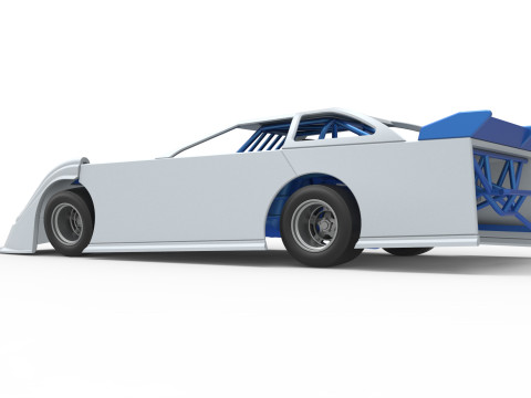 Super Dirt Late model for Pavement Scale 1 to 25 Modèles 3D en vedette