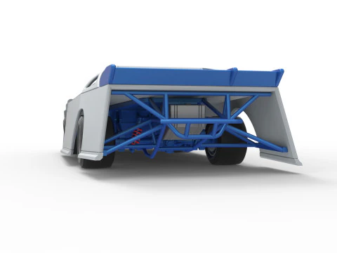 Super Dirt Late model for Pavement Scale 1 to 25 3D Print Model