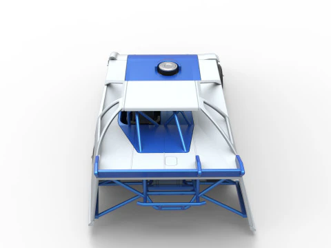 Super Dirt Late model for Pavement Scale 1 to 25 3D Print Model