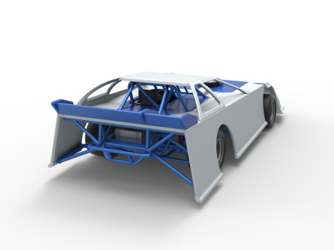 Super Dirt Late model for Pavement Scale 1 to 25 Modèles 3D en vedette