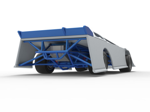 Super Dirt Late model for Pavement Scale 1 to 25 Modèles 3D en vedette