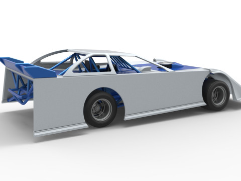 Super Dirt Late model for Pavement Scale 1 to 25 Modèles 3D en vedette
