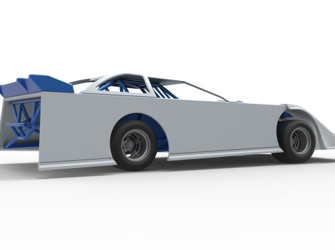 Super Dirt Late model for Pavement Scale 1 to 25 Modèles 3D en vedette