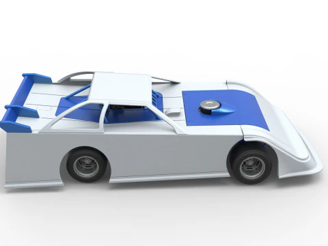 Super Dirt Late model for Pavement Scale 1 to 25 3D Print Model