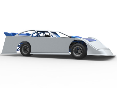 Super Dirt Late model for Pavement Scale 1 to 25 Modèles 3D en vedette