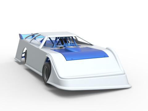 Super Dirt Late model for Pavement Scale 1 to 25 Modèles 3D en vedette