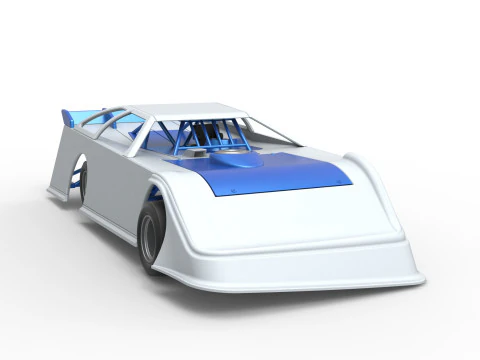 Super Dirt Late model for Pavement Scale 1 to 25 3D Print Model