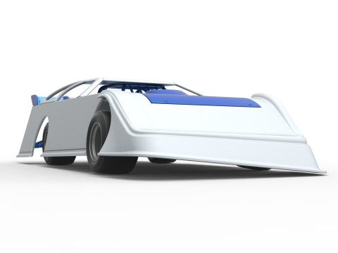 Super Dirt Late model for Pavement Scale 1 to 25 Modèles 3D en vedette