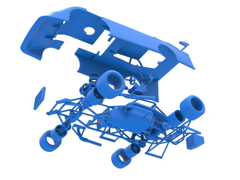 Super Dirt Late model for Pavement Scale 1 to 25 Modèles 3D en vedette