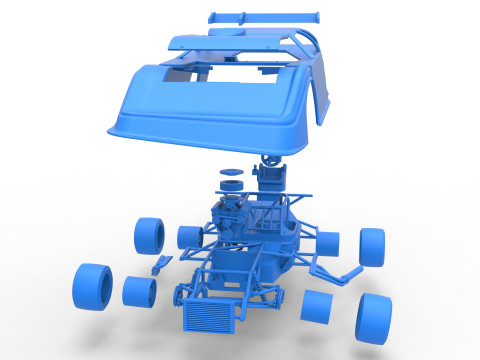 Super Dirt Late model for Pavement Scale 1 to 25 Modèles 3D en vedette
