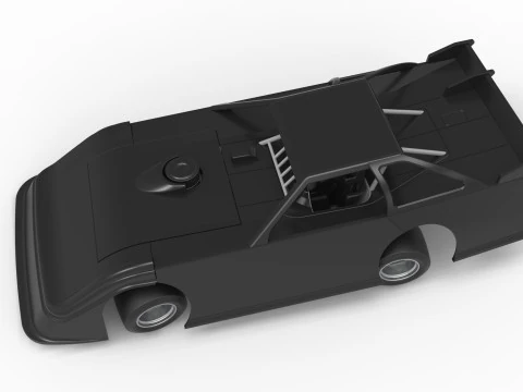 Super Dirt Late model for Pavement while turning Scale 1 to 25 3D Print Model