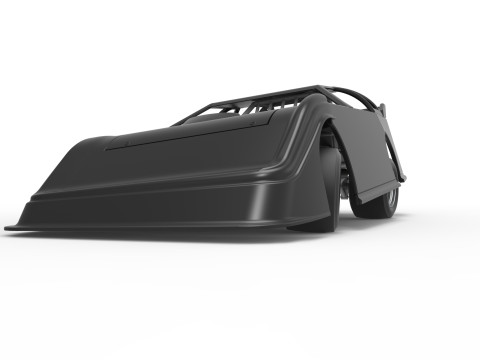 Super Dirt Late model for Pavement while turning Scale 1 to 25 3D Print Model