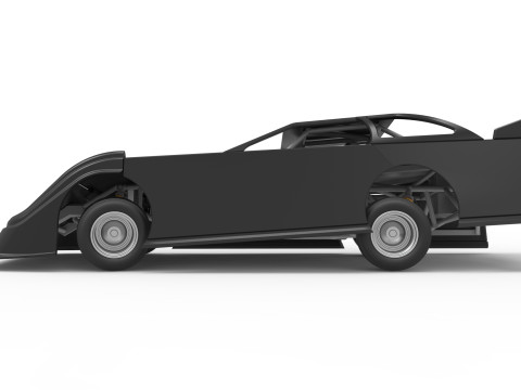 Super Dirt Late model for Pavement while turning Scale 1 to 25 3D Print Model